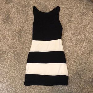 Black and White Mini Dress